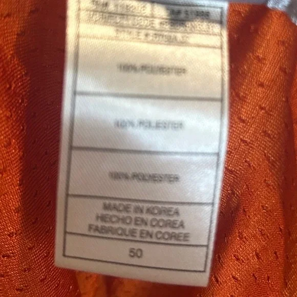 Reebok NFL Chicago Bears Brian Urlacher 54 Orange Stitched Jersey Mens Size 50 - Picture 8 of 8